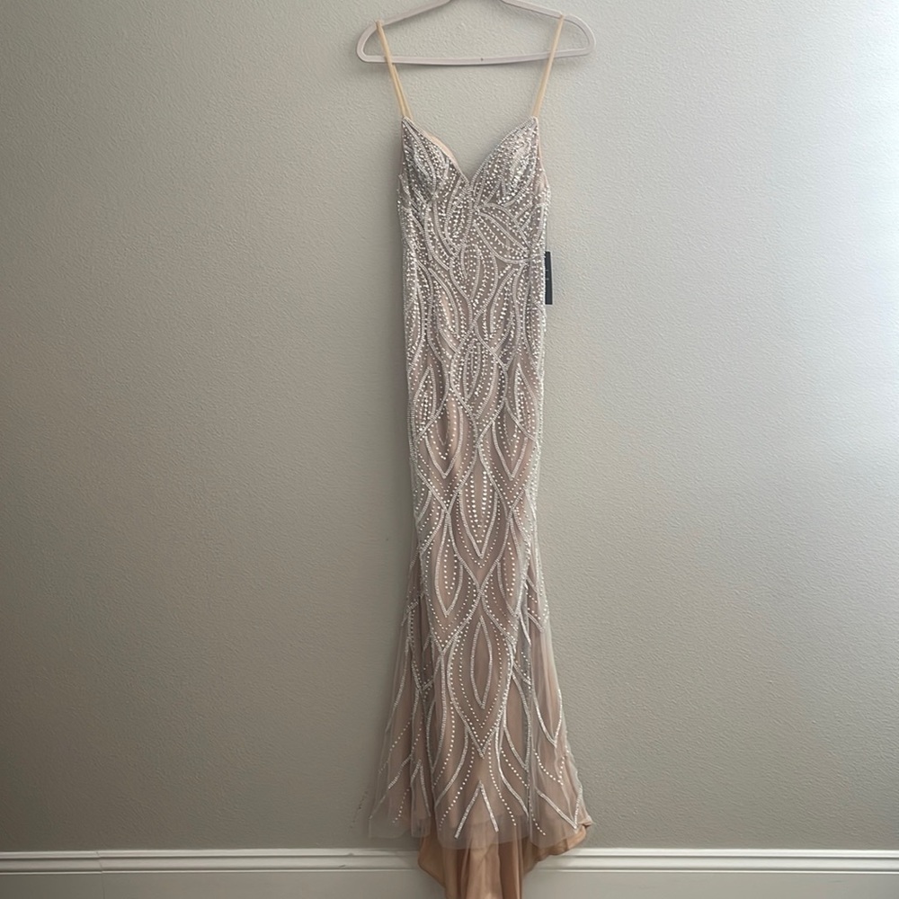 Beaded floor length dress